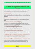 ati pharm pre assessment Questions with  Answers