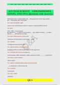 ATI TEAS SCIENCE  CHROMOSOMES&comma;  GENES&comma; AND DNA Questions with Answers