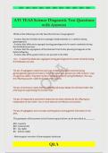 ATI TEAS Science Diagnostic Test Questions  with Answers
