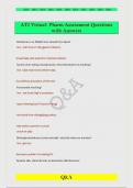 ATI Virtual- Pharm Assessment Questions  with Answers