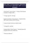 WGU D027 OA Remediation &lpar;Michelle's Version&rpar; Exam 2025 With 100&percnt; Correct Answers