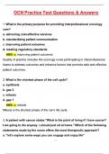 OCN Practice Test Newest &lpar;Latest 2025 &sol; 2026 Update&rpar; Questions & Accurate Correct Answers &lpar;100&percnt; Correct Verified Answers&rpar; Already Graded A&plus;