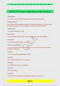 RAD1125 Exam 3 Questions with Answers 