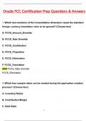 Oracle FCCs Certification Prep Exam Newest &lpar;Latest 2025 &sol; 2026 Update&rpar; Questions & Accurate Correct Answers &lpar;100&percnt; Correct Verified Answers&rpar; Already Graded A&plus;