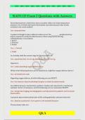 RAD1125 Exam 2 Questions with Answers