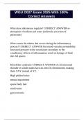 WGU D027 Exam 2025 With 100&percnt; Correct Answers