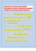 HESI RN EXIT EXAM 2024 HESI Nursing Nightingale College - Question and answers correctly solved 2024 HIGHLY GRADED A&plus;