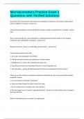 Microeconomics Practice Exam 1 Questions with Verified Solutions