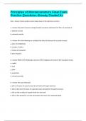 Principles of Microeconomics Final Exam Practice Questions Already Graded A&plus;