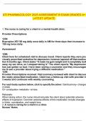 ATI PHARMACOLOGY 2025 ASSESSMENT B EXAM GRADED A&plus; LATEST UPDATE&period;