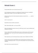 Rehab Exam 1 Assessment Questions And Answers Guaranteed Success&period;