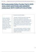 Exam &lpar;elaborations&rpar; PN Fundamentals  