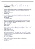 304 Exam 3 Quizzes Packeg deal Questions with Verified Answers