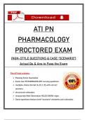 2023 ATI PN Pharmacology &ndash; Proctored Exam Version &vert; Verified Questions & Answers with Rationales &vert; NCLEX NGN Style