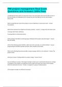Project Management Accurate Real Exam Frequently Tested Question Verified Correct