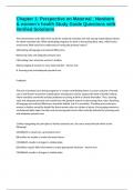 Chapter 1&colon; Perspective on Maternal&comma; Newborn & women&rsquo;s health Study Guide Questions with Verified Solutions