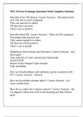 NSG 210 Gas Exchange Questions With Complete Solutions