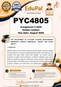 PYC4805 Assignment 4 &lpar;COMPLETE ANSWERS&rpar; 2026  - DUE August 2026