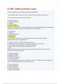 LCDC Online Practice Exam Questions and Answers&period;