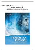 Federal Tax Research &ndash; 12th Edition &lpar;Sawyers&comma; Gill&rpar; &vert; Complete Solution Manual &vert; All Chapters