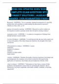 Nurs 224 UPDATED 2025&sol;2026 COMPLETE EXAM QUESTIONS WITH CORRECT SOLUTIONS&vert;&vert;ALREADY GRADED 100&percnt; GUARANTEED PASS&excl;&excl;&excl;
