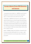 Georgia Adjuster Exam 2025 Questions and Answers