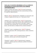 N3511 CH&period; 17 COGNITIVE DISORDERS ACTUAL COMPLETE  EXAM&vert;WITH ACCURATE QUESTIONS AND VERIFIED  ANSWERS&vert;GRADED A
