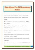 Claim Adjuster Test 2025 Questions and Answers