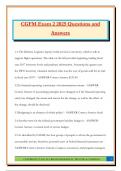 CGFM Exam 2 2025 Questions and Answers