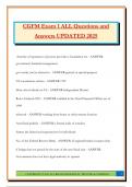 CGFM Exam 1 ALL Questions and Answers UPDATED 2025