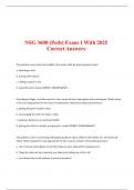NSG 3600 &lpar;Peds&rpar; Exam 1 With 2025 Correct Answers&period;