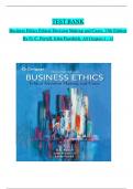   TEST BANK Business Ethics Ethical Decision Making and Cases&comma; 13th Edition By O&period; C&period; Ferrell&comma; John Fraedrich&comma; All Chapters 1 - 12&emsp;