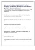 Divemaster Final Exam A 2025 UPDATE Verified Questions And Answers &vert; With 100&percnt; Correct Answers graded A&plus; Guaranteed Success&excl;&excl;