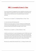 RBC 1 &lpar;examples&rpar; Exam A&plus; Pass 