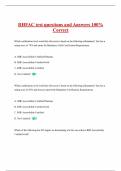 RHFAC EXAM PACK WITH COMPLETE SOLUTIONS 