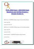 PCOL 838 A&B EXAM PACKAGE DEAL QUESTIONS AND VERIFIED DETAILED ANSWERS &vert; 100&percnt; GUARANTEED PASS &vert; ALREADY GRADED A&plus;