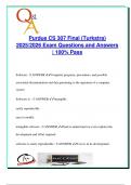 Purdue CS 307 Final Exam &lpar;Turkstra&rpar; &ndash; 100 Verified Questions &vert; 2025&sol;2026 &vert; Agile&comma; UML&comma; Software Design&comma; Git&comma; Testing&comma; and Architecture Explained