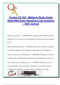 PURDUE CS EXAM PACKAGE DEAL QUESTIONS AND VERIFIED DETAILED ANSWERS &vert; 100&percnt; GUARANTEED PASS &vert; ALREADY GRADED A&plus;