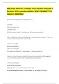 ETS Major Field Test &lpar;Practice Test&rpar;&colon; Bachelor's Degree in Business With complete solution NEW&excl;&excl; GUARANTEED SUCCESS 2025&sol;2026 