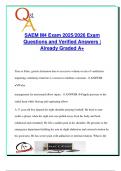 SAEM M4 Emergency Medicine Exam 2025&sol;2026 &ndash; 100&plus; Verified Q&A &vert; Trauma&comma; Shock&comma; Cardiac Arrest&comma; EKGs&comma; Airway&comma; Burns&comma; Pediatrics&comma; Tox&comma; and ACLS&sol;ATLS Guidelines