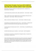 CA Real Estate Principles Final Exam WITH COMPLETE SOLUTION 100&percnt; VERIFIED CORRECT NEW&excl;&excl; 2025&sol;2026