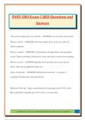INSY 3303 Exam 1 2025 Questions and Answers