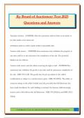Ky Board of Auctioneer Test 2025 Questions and Answers