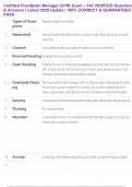 Certified Floodplain Manager &lpar;CFM&rpar; Exam &ndash; 145 VERIFIED Questions & Answers &vert; Latest 2025 Update &vert; 100&percnt; CORRECT & GUARANTEED PASS 