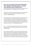 PSYC 2301 Final EXAM ACTUAL EXAM QUESTIONS WITH COMPLETE SOLUTION GUIDE &lpar;A&plus; GRADED 100&percnt; VERIFIED&rpar; LATEST VERSION 2025&excl;&excl;