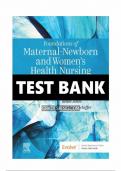 Test Bank Foundations of Maternal-Newborn and Women's Health Nursing&comma; 8th Edition by Murray
