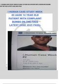 HUMAN CASE STUDY WEEK &num;2 AAGE 14 YEAR OLD PATIENT WITH COMPLAINT BUMBS ON THE FACE LATEST CASE 2025 PASS  I HUMAN CASE STUDY WEEK &num;2 AAGE 14 YEAR OLD PATIENT WITH COMPLAINT BUMBS ON THE FACE LATEST CASE 2025 PASS&plus;  