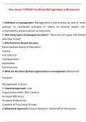 New Jersey CPWM Test Prep 2025 questions with answers