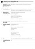 Nursing Skills - Exam 1 Study Set