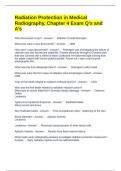 Radiation Protection in Medical Radiography&comma; Chapter 4 Exam Q&rsquo;s and A&rsquo;s